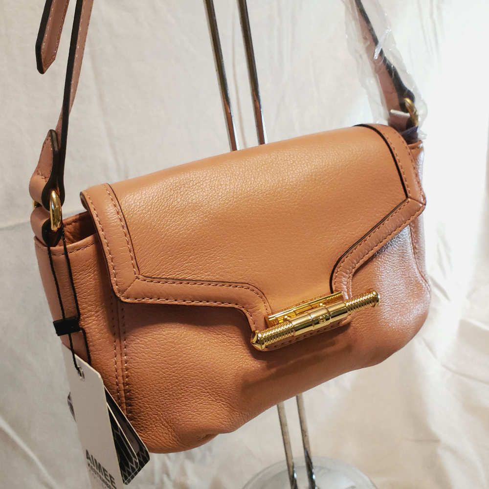 NWT Aimee Kestenberg Pebble Leather Crossbody